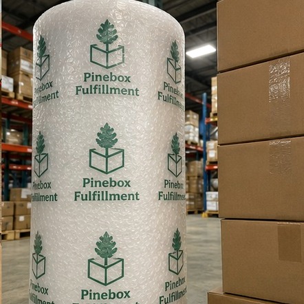Customized bubble wrap for fulfillment centers and 3pls